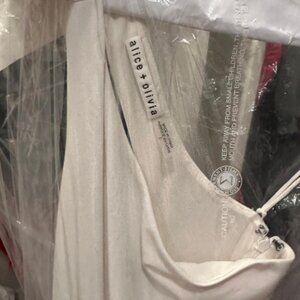 Alice + Olivia White One Should Mini Dress